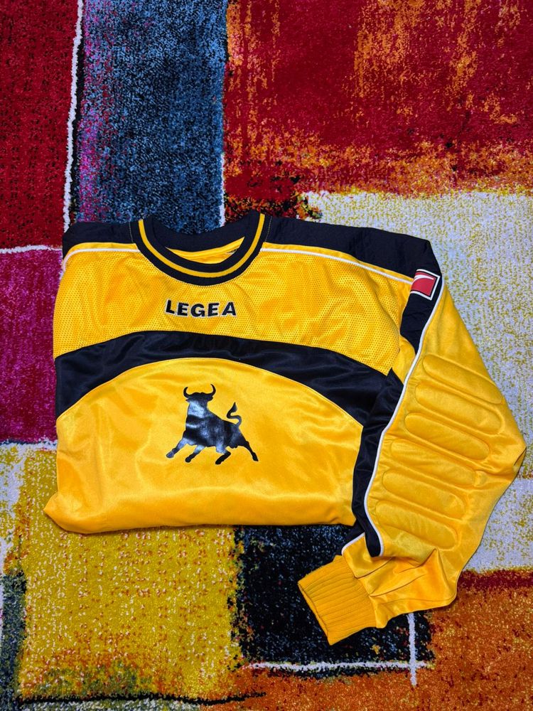 Vintage Legea Yellow And Black Sports Jersey